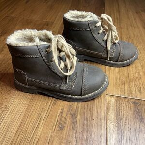 Cozy Brown Kids Boots